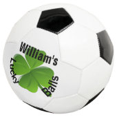 4枚パーソナライズされたの葉のクローバーラッキー サッカーボール (3/4)