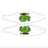 4枚パーソナライズされたの葉のクローバーラッキー ミニバスケットボール (パネル)