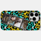 4枚フォトコラージュヒョウ柄スマホケース Case-Mate iPhoneケース (裏面 (横))