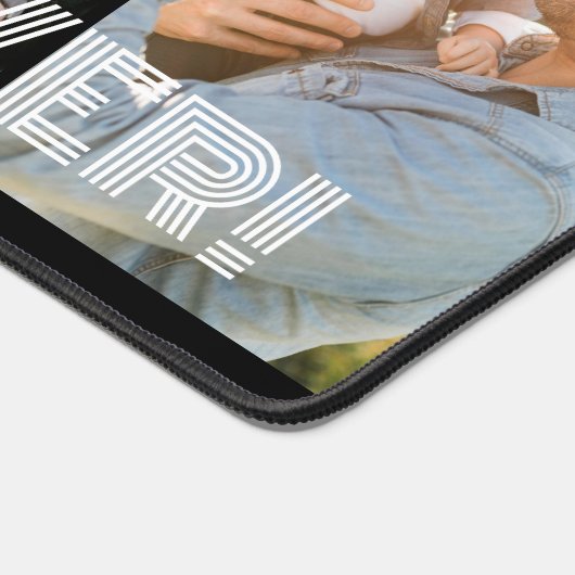 4枚モダンのコラージュ最高のパパ デスクマット (コーナー)