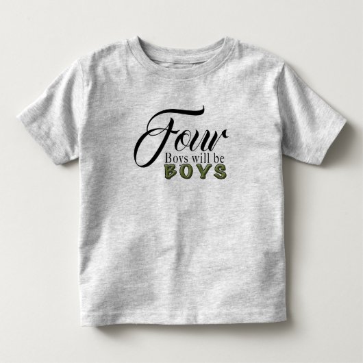 4枚 – トドラー素晴らしジャージーTシャツ トドラーTシャツ (正面)