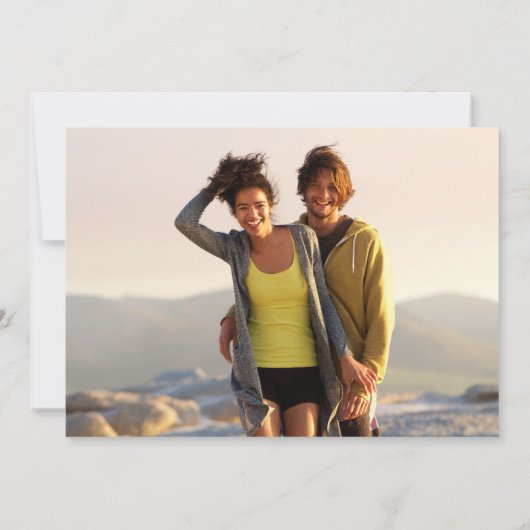 4植物緑葉の結婚 招待状 (裏面)