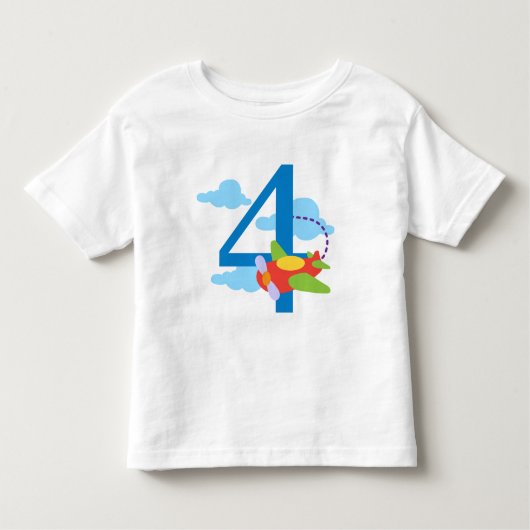 4機の飛行機の誕生日familius.png トドラーTシャツ (正面)