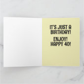 4歳おもしろい誕生日カード カード (内部)