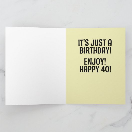 4歳おもしろい誕生日カード カード (内部)