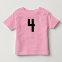 4歳おもしろい4ジャージーTシャツ