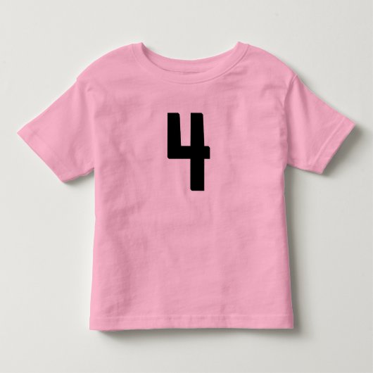 4歳おもしろい4ジャージーTシャツ トドラーTシャツ (正面)