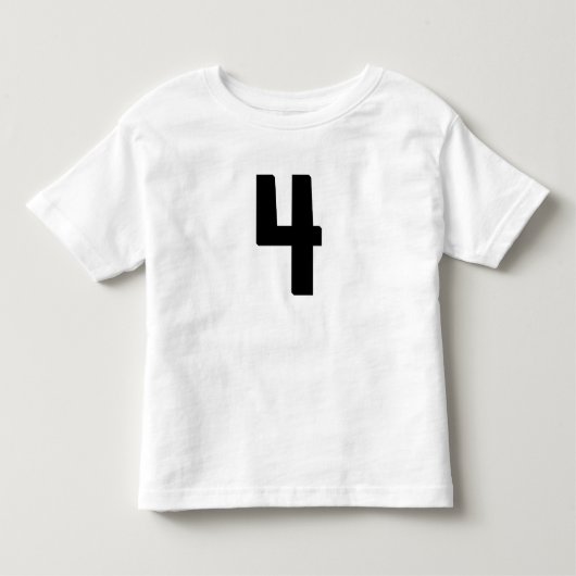 4歳おもしろい4ジャージーTシャツ トドラーTシャツ (正面)