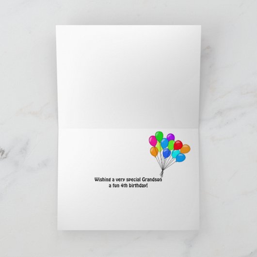 4歳のピエロ カード (内部)