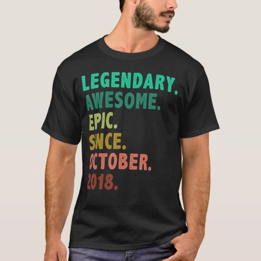4歳の伝説2018年10月4日 Tシャツ (正面)