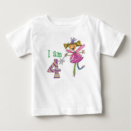 4歳の王女の妖精 ベビーTシャツ