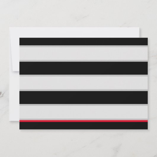 4歳の男の子のための赤いレースカーの誕生日パーティー 招待状 (裏面)