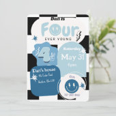 4歳の男の子の誕生日 招待状 (スタンド正面)