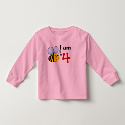 4歳の誕生日のまわりにプレゼントアイディア ベビーTシャツ (正面)