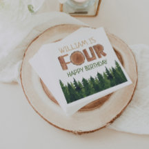 4歳の誕生日の名前素朴緑の木