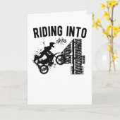 4歳の誕生日ギフトダートバイク4歳モトクロス カード (黄色い花)