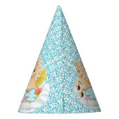 4歳の誕生日ユニコーンパーティー帽子 パーティーハット (裏面)