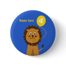 4歳の誕生日ライオンに名前blue