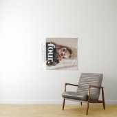 4歳の誕生日写真ウェルカムサイン タペストリー (インサイチュ(横))