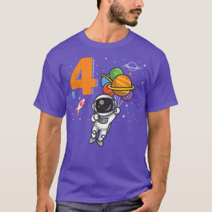 4歳の誕生日少年4歳の誕生日Ou Tシャツ
