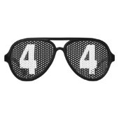 4歳の誕生日4人のパーティー子サングラス アビエーターサングラス (正面)