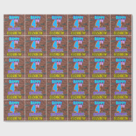 4歳の誕生日:おもしろい、アーバングラフィティインスパイアルック ラッピングペーパー