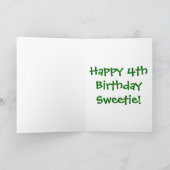 4歳の誕生日 カード (内部)