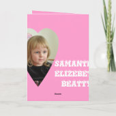 4歳の誕生日 カード (裏面)