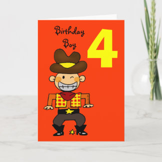 4歳の誕生日 カード