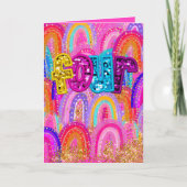 4歳の誕生日 サンキューカード (正面)