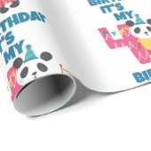 4歳の誕生日 ラッピングペーパー (ロールコーナー)