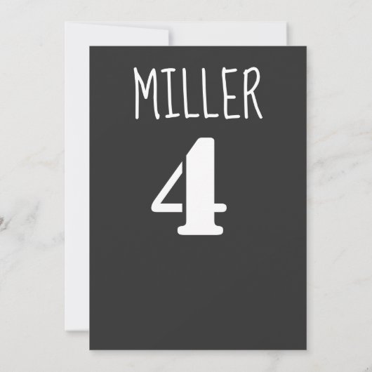 4歳の誕生日 恐竜の咆哮 招待状 (裏面)