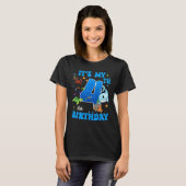 4歳の誕生日 海 4歳 海の誕生日パーティー F Tシャツ (正面フル)