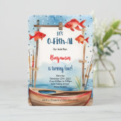 4歳の誕生日 釣り 招待状 (スタンド正面)