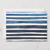 4歳の誕生日 銀色の風船 | 青い写真パーティー 招待状 (裏面)