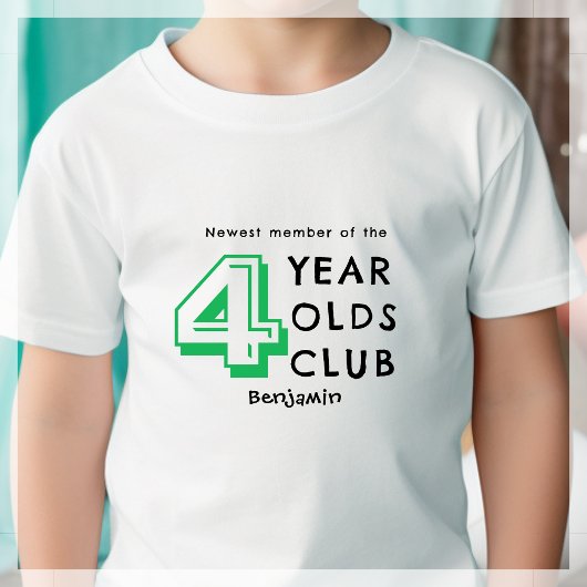 4歳の誕生日 | 4歳の幼児パーソナライズされた トドラーTシャツ