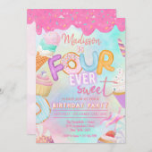 4歳はなんて素敵なの 招待状 (正面/裏面)