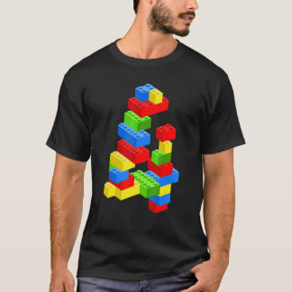4歳カッコいいの誕生日建物ブロック4歳の少年 Tシャツ