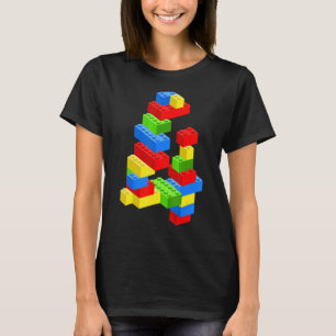 4歳カッコいいの誕生日建物ブロック4歳の少年 Tシャツ