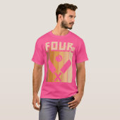 4歳クリケット誕生日ボーイガール4歳 Tシャツ (正面フル)