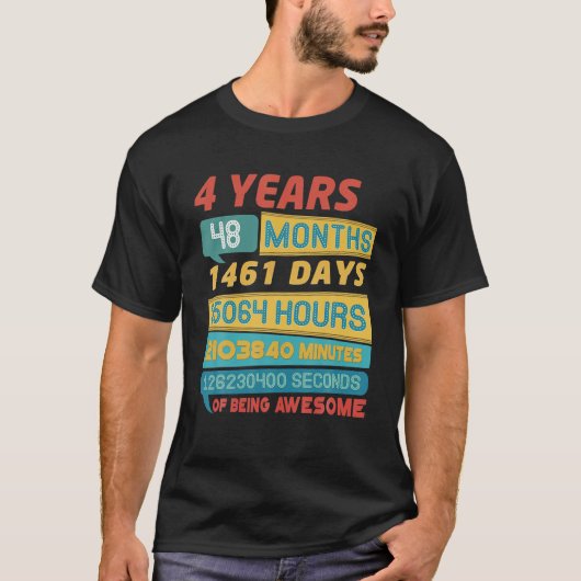 4歳素晴らし限定ヴィンテージ4th Bi Tシャツ (正面)