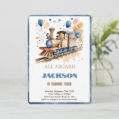 4歳誕生日列車 招待状 (スタンド正面)