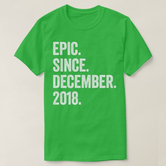 4歳2018年12月4日誕生日3 Tシャツ (デザイン正面)