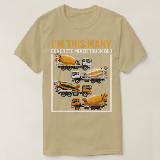 4歳Imこの多くのコンクリートミキサートラック4th B Tシャツ (デザイン正面)