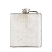 4気難しいヒップスターBullはヴィンテージのセピア色の芸術の後をつけます フラスク (裏面)