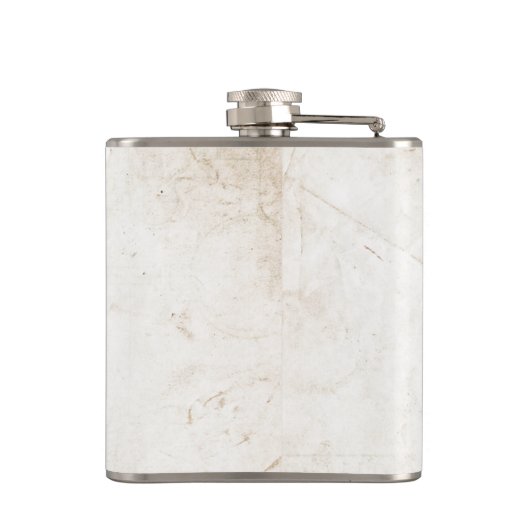 4気難しいヒップスターBullはヴィンテージのセピア色の芸術の後をつけます フラスク (裏面)