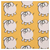 4漫画おもしろいイラストレーション豚Choose Color F ファブリック (見本)