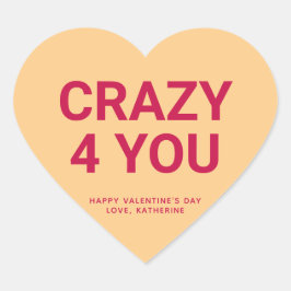 4熱狂するかわいいおもしろいバレンタインデーの会話 ハートシール