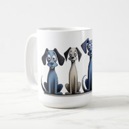 4犬用マグカップ コーヒーマグカップ