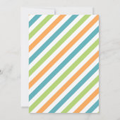 4男の子の恐竜に轟音4歳の誕生日パーティー 招待状 (裏面)